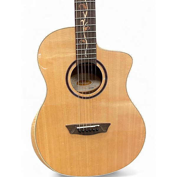 Used Washburn BTSC40SCE Natural Acoustic Electric Guitar