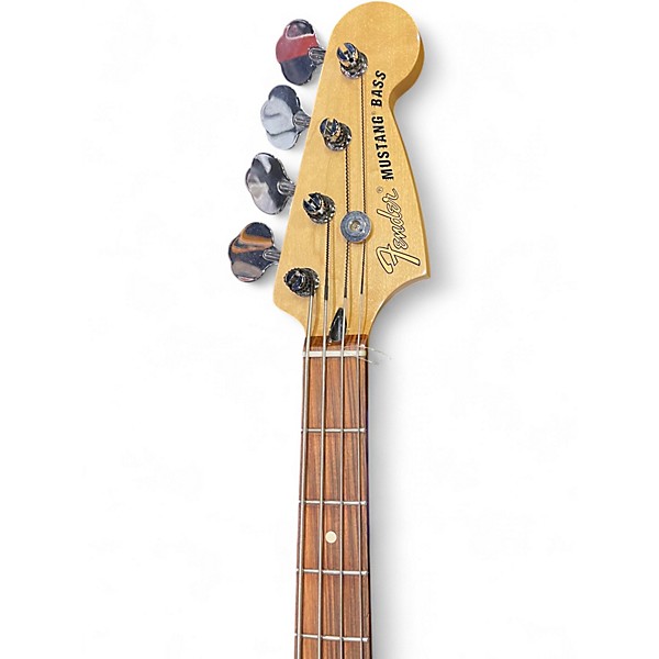 Used Fender Mustang Bass Natural Electric Bass Guitar