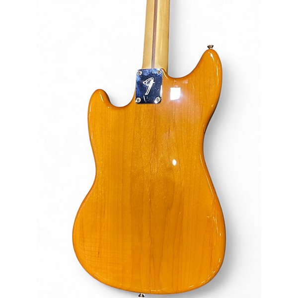 Used Fender Mustang Bass Natural Electric Bass Guitar