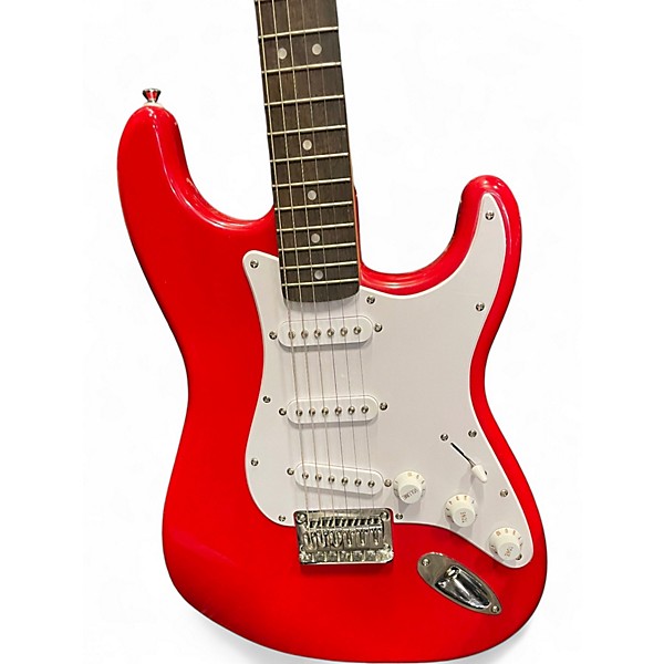 Used Squier Bullet Stratocaster RED Solid Body Electric Guitar