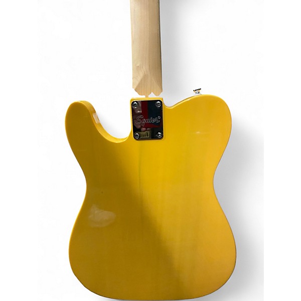 Used Squier Telecaster Yellow Solid Body Electric Guitar