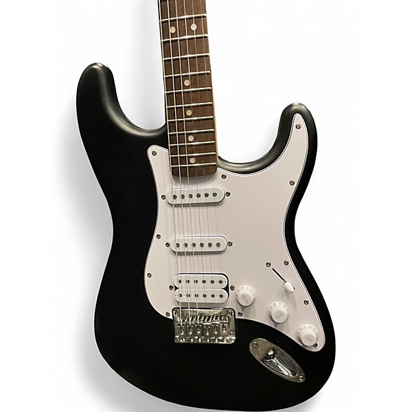 Used Squier Bullet Stratocaster Black Chrome Solid Body Electric Guitar