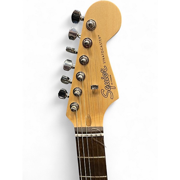 Used Squier Bullet Stratocaster Black Chrome Solid Body Electric Guitar