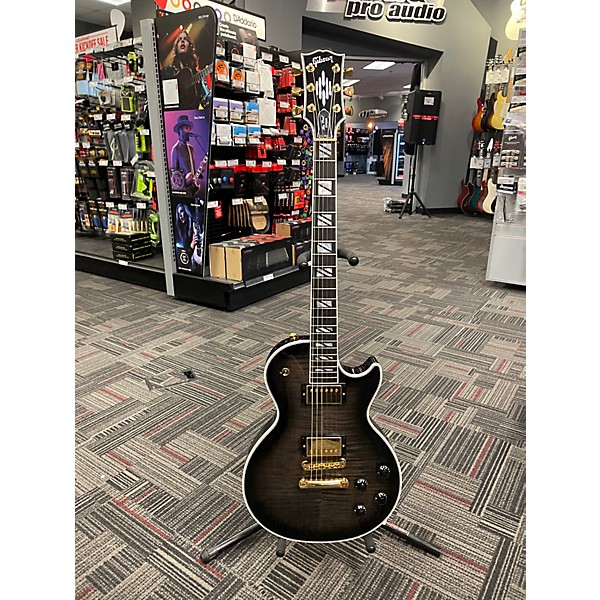 Used 2024 Gibson Les Paul Supreme Trans Black Solid Body Electric Guitar
