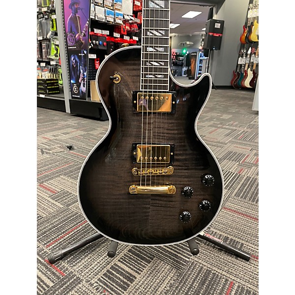Used 2024 Gibson Les Paul Supreme Trans Black Solid Body Electric Guitar