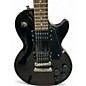 Used 2010s Epiphone Les Paul Studio Black Solid Body Electric Guitar
