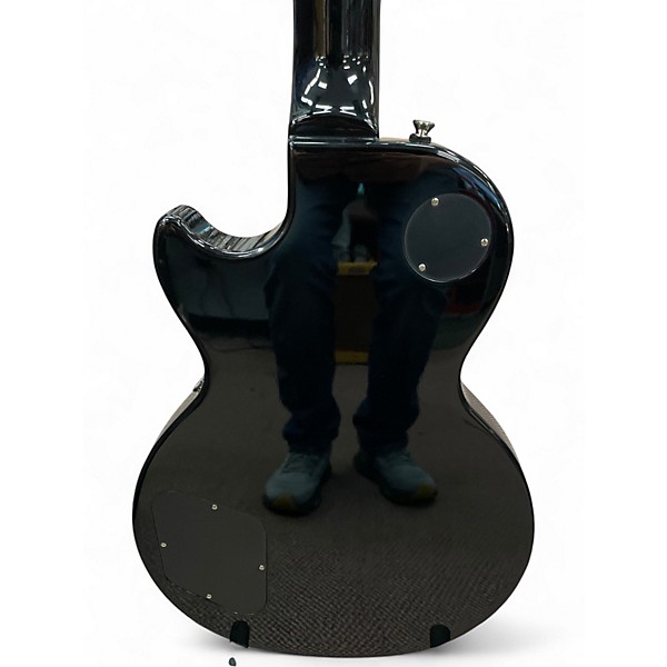Used 2010s Epiphone Les Paul Studio Black Solid Body Electric Guitar