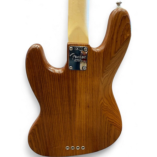 Used Fender  Limited Edition American Professional Jazz Bass  Natural Roasted Ash Electric Bass Guitar