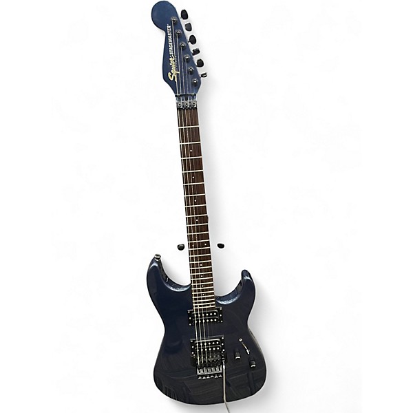 Used Squier Stagemaster Deluxe Metallic Blue Solid Body Electric Guitar