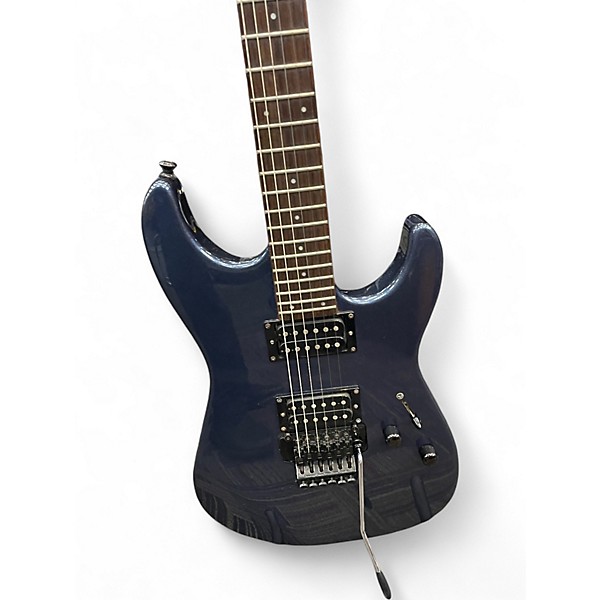 Used Squier Stagemaster Deluxe Metallic Blue Solid Body Electric Guitar