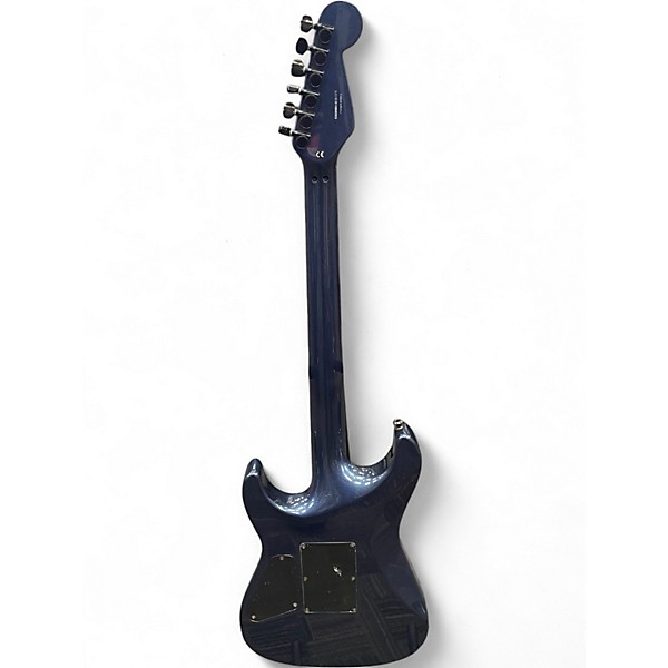 Used Squier Stagemaster Deluxe Metallic Blue Solid Body Electric Guitar