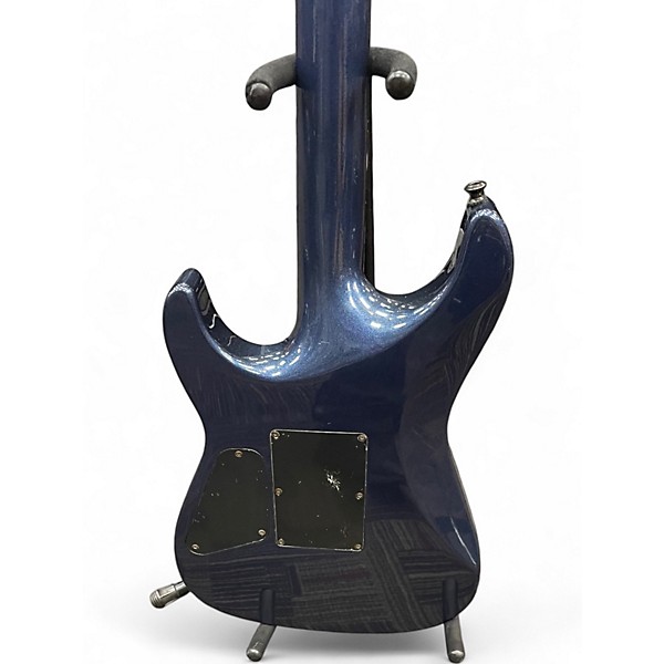 Used Squier Stagemaster Deluxe Metallic Blue Solid Body Electric Guitar