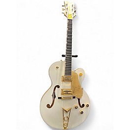 Used 2020s Gretsch Guitars G6139 White Falcon Pearl White Hollow Body Electric Guitar