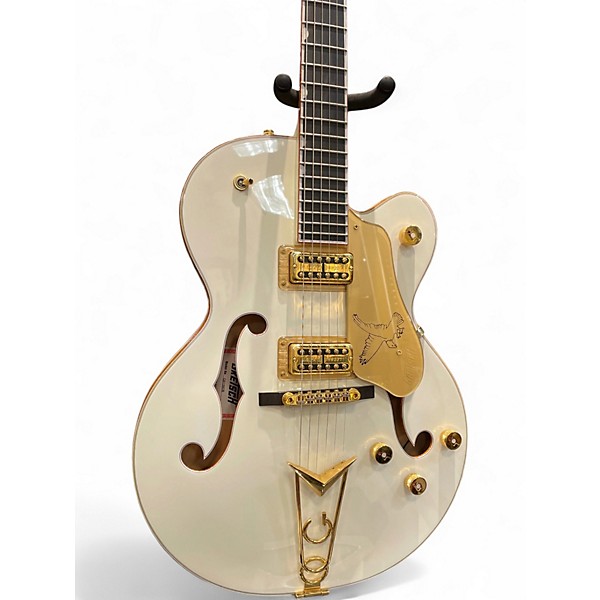 Used 2020s Gretsch Guitars G6139 White Falcon Pearl White Hollow Body Electric Guitar