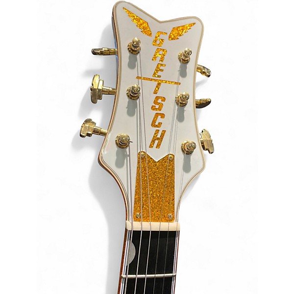 Used 2020s Gretsch Guitars G6139 White Falcon Pearl White Hollow Body Electric Guitar