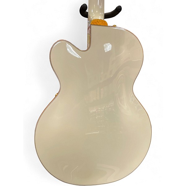 Used 2020s Gretsch Guitars G6139 White Falcon Pearl White Hollow Body Electric Guitar