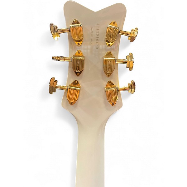 Used 2020s Gretsch Guitars G6139 White Falcon Pearl White Hollow Body Electric Guitar