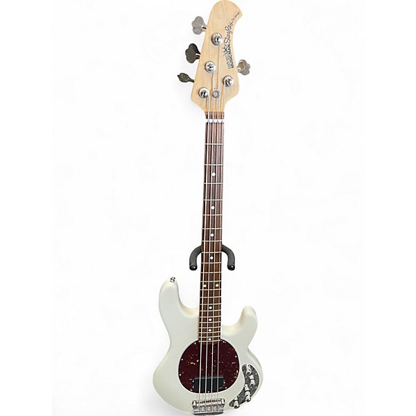 Used Ernie Ball Music Man STINGRAY SLO SPECIAL WHITE Electric Bass Guitar