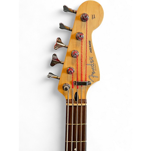 Used Fender Deluxe Jazz Bass V 5 String Torino Red Electric Bass Guitar