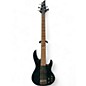 Used ESP LTD B155DX 5 String TRANS BLUE Electric Bass Guitar thumbnail