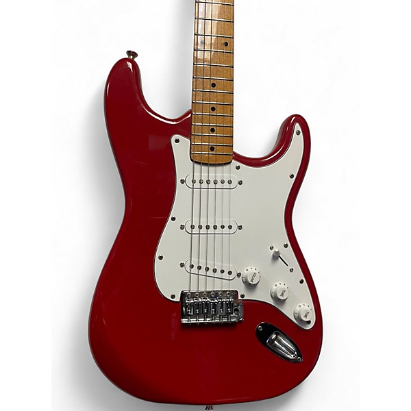 Used Fender Squier II Stratocaster Red Solid Body Electric Guitar