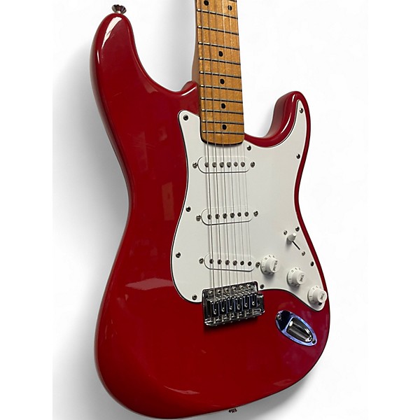 Used Fender Squier II Stratocaster Red Solid Body Electric Guitar