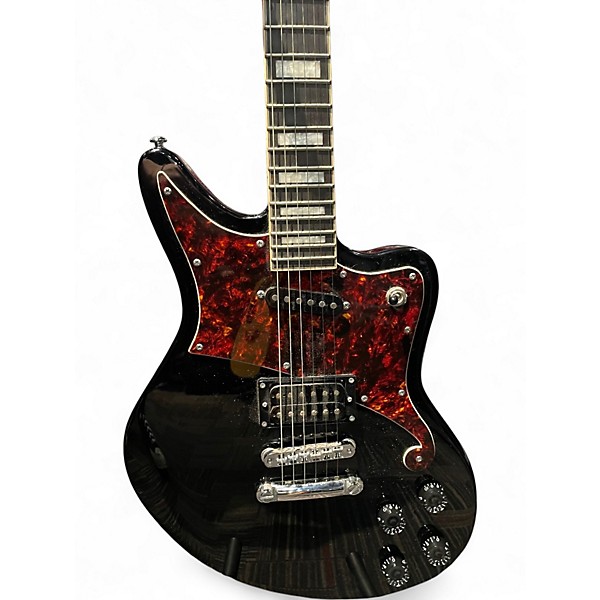 Used D'Angelico Premier Series Bedford Offset Black Solid Body Electric Guitar
