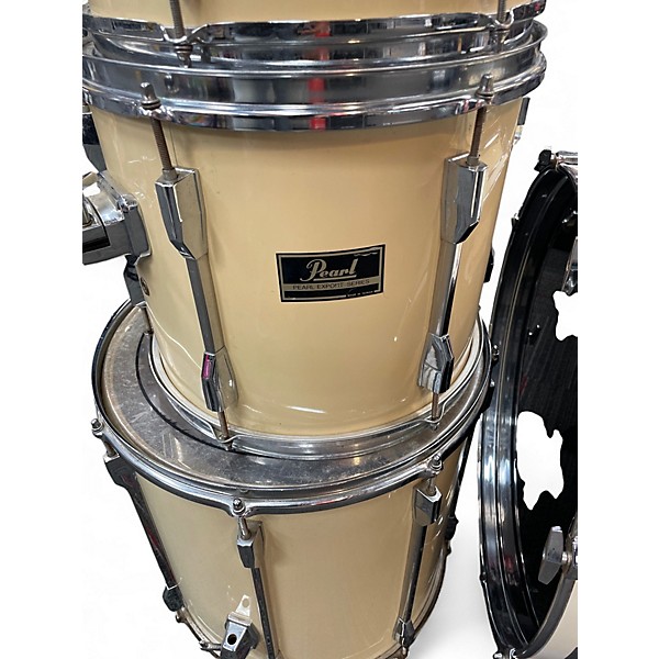 Used Pearl 4 Piece Export Vintage White Drum Kit