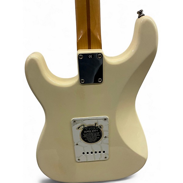 Used Fender Jimmy Vaughn Stratocaster TexMex Olympic White Solid Body Electric Guitar