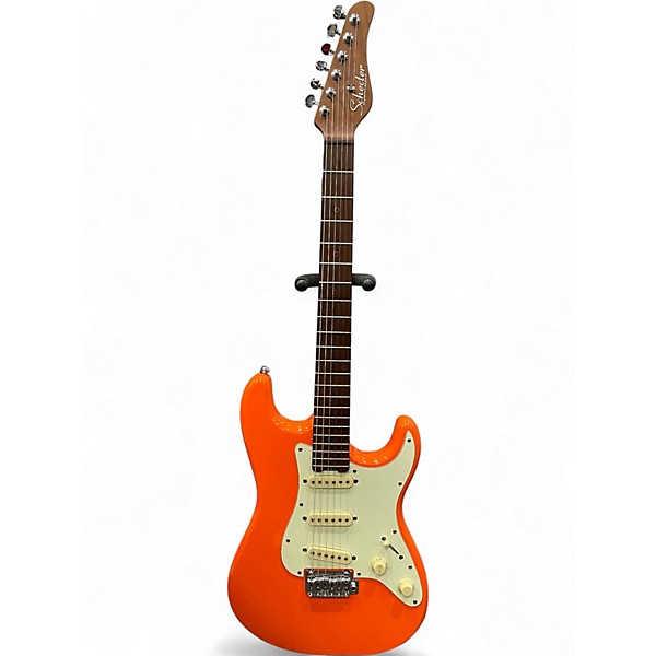 Used Schecter Guitar Research Nick Johnston Traditional Atomic Orange Solid Body Electric Guitar