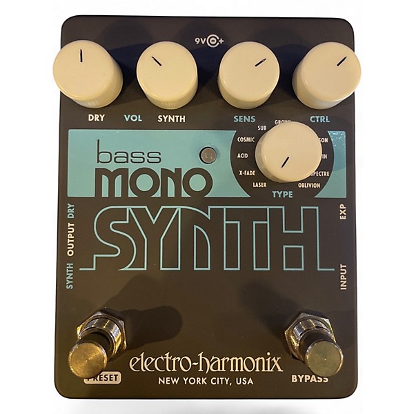 Used Electro-Harmonix Bass Mono Synth Bass Bass Effect Pedal