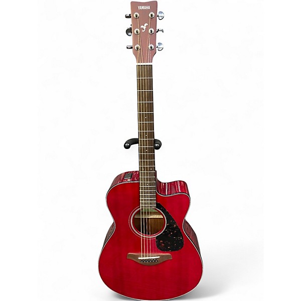 Used Yamaha FSX800C Ruby Red Acoustic Electric Guitar