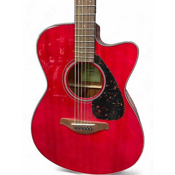 Used Yamaha FSX800C Ruby Red Acoustic Electric Guitar