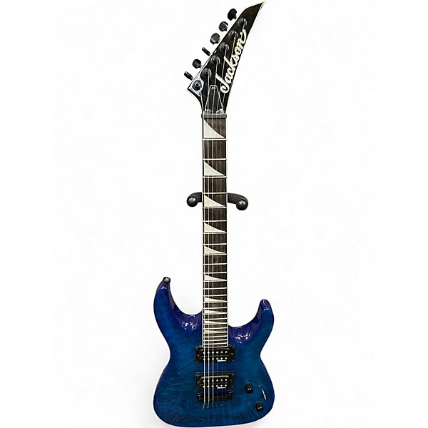 Used Jackson JS32TQ Dinky Trans Blue Solid Body Electric Guitar