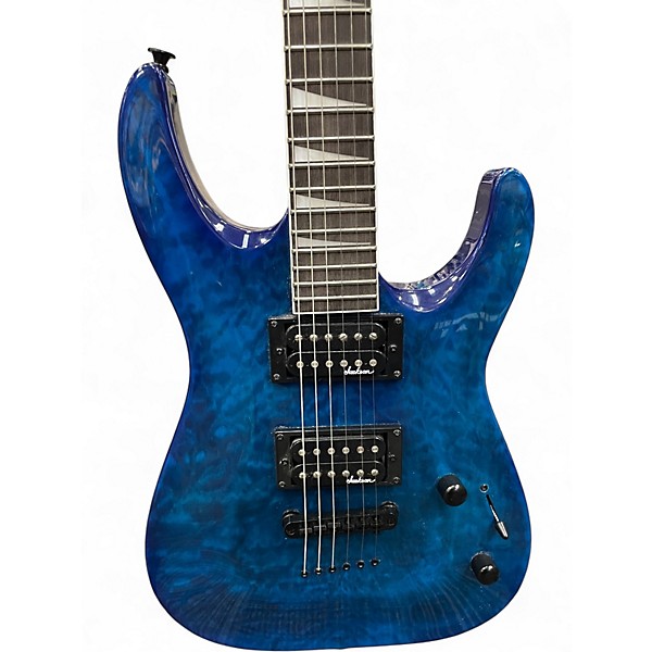 Used Jackson JS32TQ Dinky Trans Blue Solid Body Electric Guitar