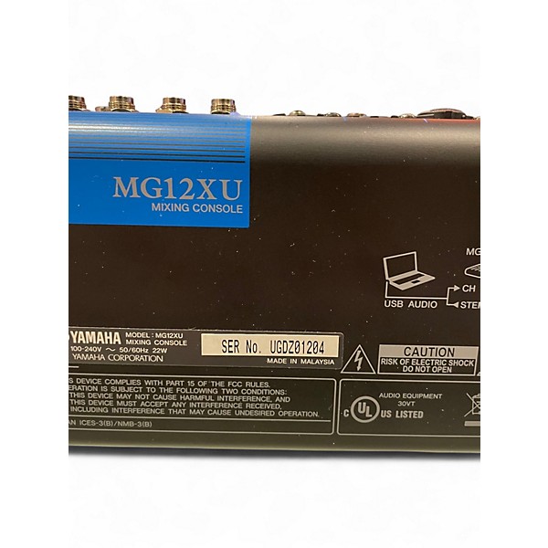 Used Yamaha MG12XU Unpowered Mixer