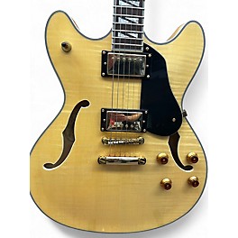 Used Washburn HB35 Natural Hollow Body Electric Guitar