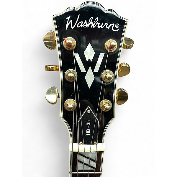 Used Washburn HB35 Natural Hollow Body Electric Guitar