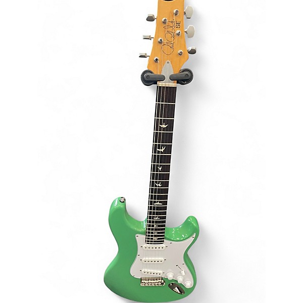 Used PRS SE Silver Sky green Solid Body Electric Guitar
