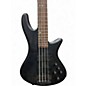 Used Schecter Guitar Research Stiletto Studio 8 String See Thru Black Satin Electric Bass Guitar