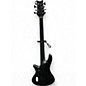 Used Schecter Guitar Research Stiletto Studio 8 String See Thru Black Satin Electric Bass Guitar