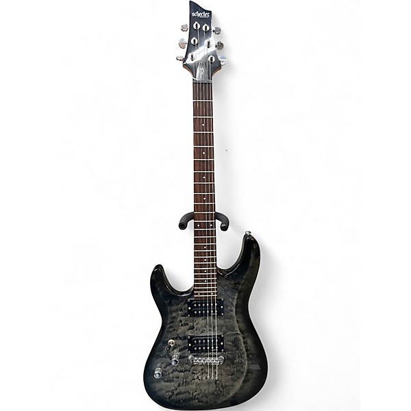 Used Schecter Guitar Research C6 Plus Left Handed Charcoal Solid Body Electric Guitar