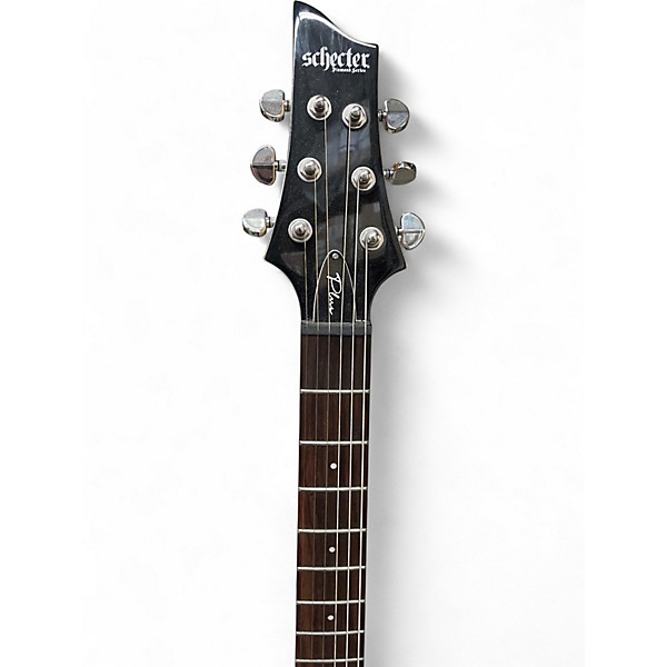 Used Schecter Guitar Research C6 Plus Left Handed Charcoal Solid Body Electric Guitar
