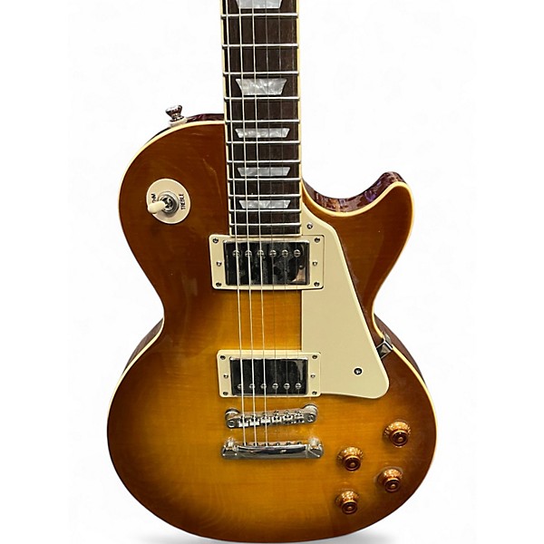 Used Epiphone Les Paul Standard Pro 2 Tone Sunburst Solid Body Electric Guitar