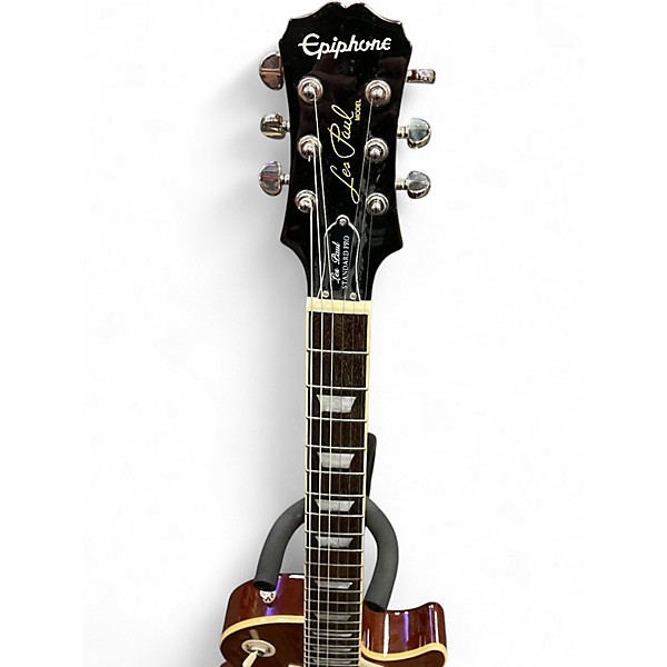 Used Epiphone Les Paul Standard Pro 2 Tone Sunburst Solid Body Electric Guitar