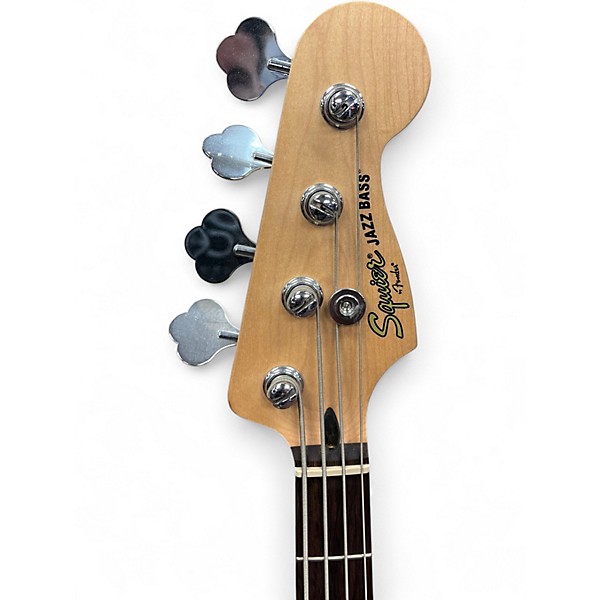 Used Squier Affinity Jazz Bass 2 Color Sunburst Electric Bass Guitar