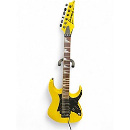 Used Ibanez RG450EXB Graffiti Yellow Solid Body Electric Guitar