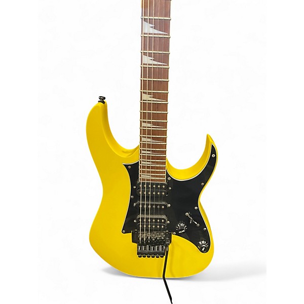 Used Ibanez RG450EXB Graffiti Yellow Solid Body Electric Guitar