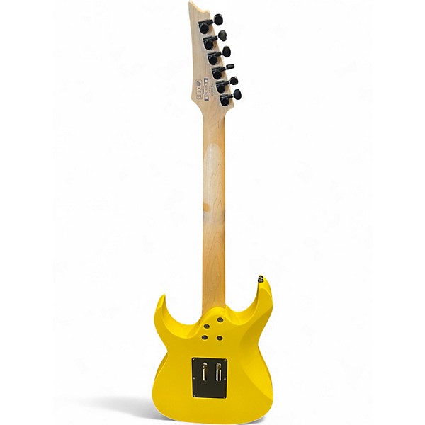 Used Ibanez RG450EXB Graffiti Yellow Solid Body Electric Guitar