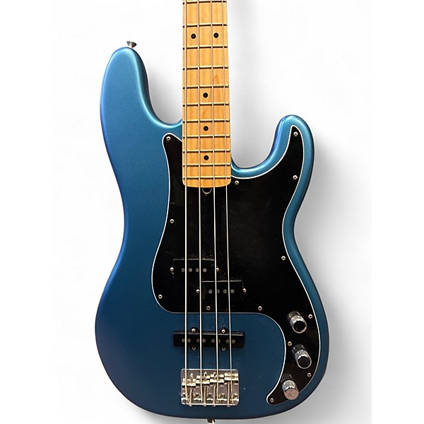 Used Fender American Performer Precision Bass Placid Blue Electric Bass Guitar